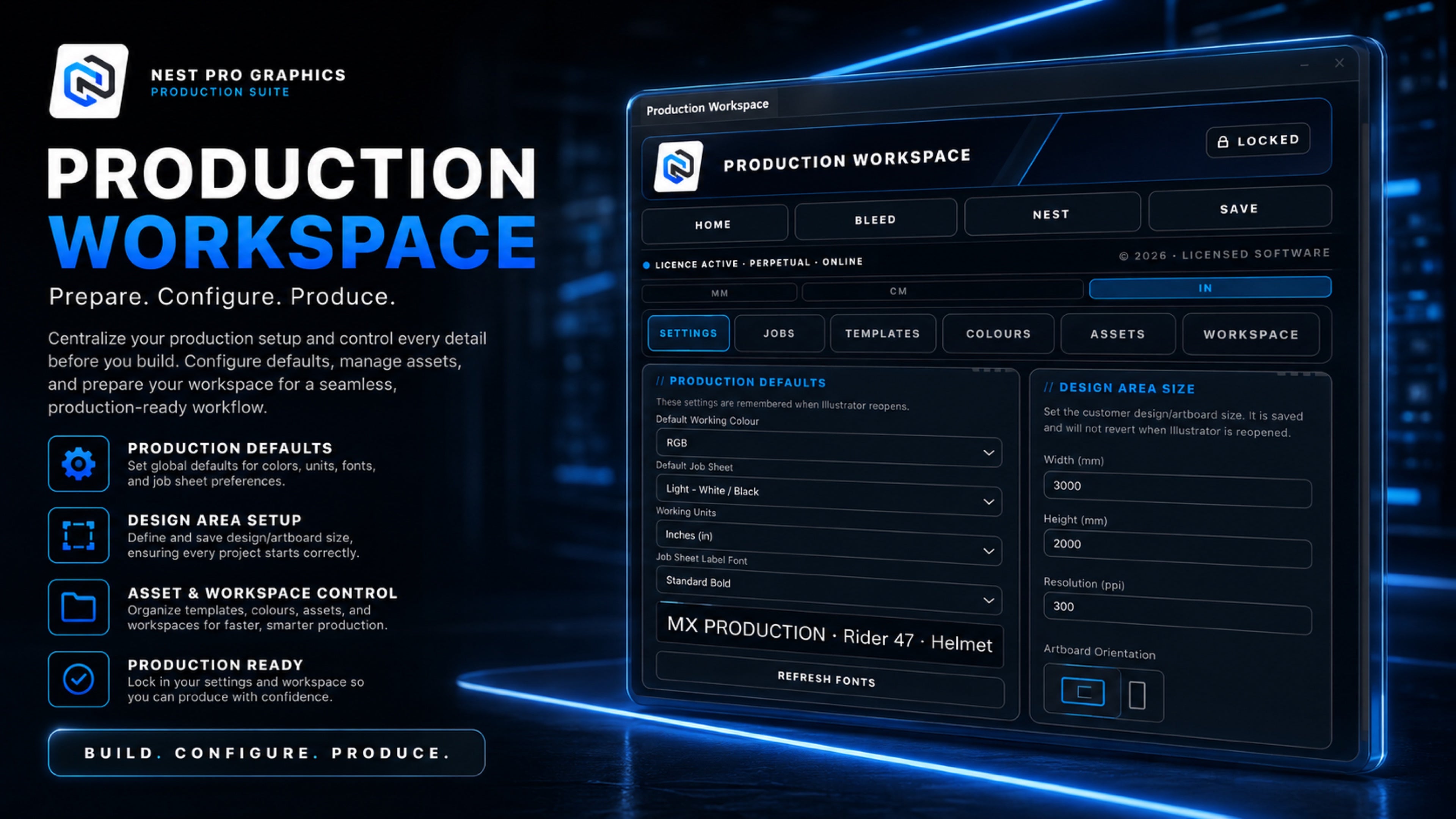 Nest Pro Graphics Production Workspace